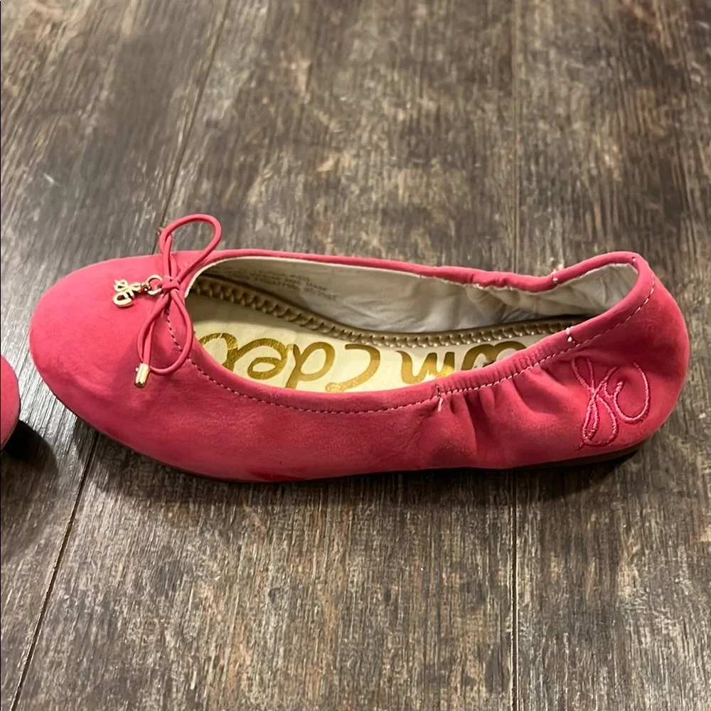 Sam Edelman Pink Suede Ballet Flats